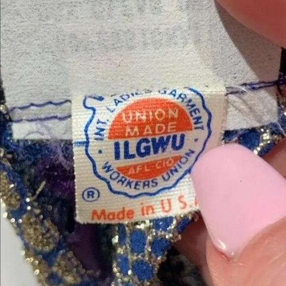 1980’s REMINI Silver and Blue Studio 54 Disco Wrap - Picture 6 of 6